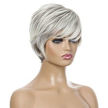 Load image into Gallery viewer, Short Synthetic Wig with Long Layered Bangs
