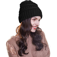 Load image into Gallery viewer, Satin lined Knit Beanie Hat Wig Store 
