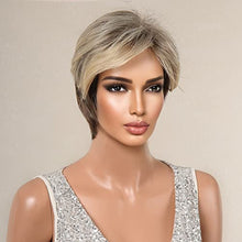 Load image into Gallery viewer, Short Pixe Cut Wig Ombre Blonde Brown
