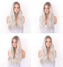Load image into Gallery viewer, Wavy Silver Platinum Grey Mixed Wig Wig Store 
