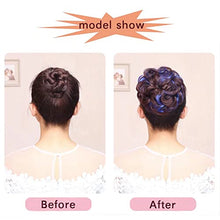 Load image into Gallery viewer, Highlighted Synthetic Hair Messy Bun Extensions 2pcs set Wig Store
