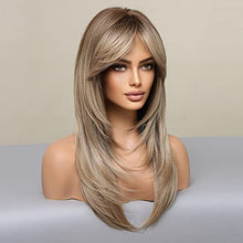 Load image into Gallery viewer, Long Layered Ash Grey Blonde Wig Wig Store 
