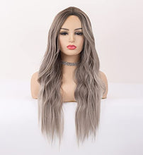 Load image into Gallery viewer, Wavy Silver Platinum Grey Mixed Wig Wig Store 
