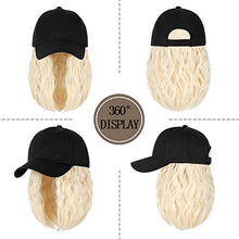 Load image into Gallery viewer, Baseball Cap Hair with 14 Inch Wavy Hair Wig Store
