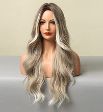 Load image into Gallery viewer, Wavy Silver Platinum Grey Mixed Wig Wig Store 
