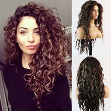 Load image into Gallery viewer, Curly blonde brown reverse ombre wig Wig Store 
