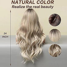 Load image into Gallery viewer, Long Blonde Wig Heat Resistant Fibre 24&quot; Wig Store
