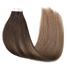 Load image into Gallery viewer, Human Hair Tape in Extensions Ombre Baylage Hair 14 Inch Tape in Extensions Wig Store
