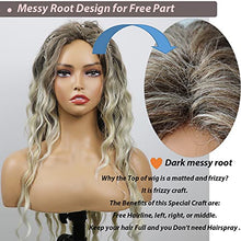 Load image into Gallery viewer, Curly blonde brown reverse ombre wig Wig Store 
