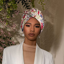 Load image into Gallery viewer, Pre-Tied Head Wraps Knot Beanie Turbans 3pcs set Wig Store
