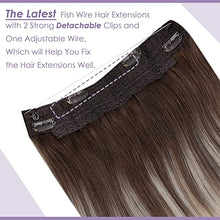 Load image into Gallery viewer, Halo Wire Hair Extensions Human Hair
