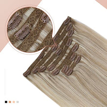 Load image into Gallery viewer, Human Hair Clip in Hair Extensions -7 Pcs set Wig Store
