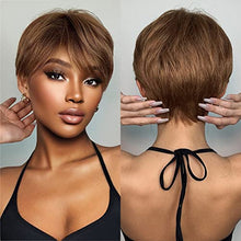 Load image into Gallery viewer, Short Pixe Cut Wig Ombre Blonde Brown
