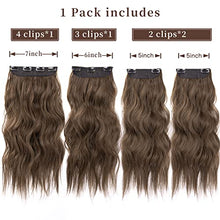 Load image into Gallery viewer, 4pcs Clip in Synthetic Hair Extensions Wig Store 
