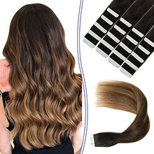 Load image into Gallery viewer, Human Hair Tape in Extensions Ombre Baylage Hair 14 Inch Tape in Extensions Wig Store
