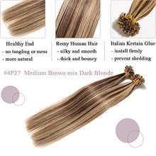 Load image into Gallery viewer, Keratin Fushion Bonded U Tip Human Hair Extensions - 100 Strands/Pack 50g Wig Store
