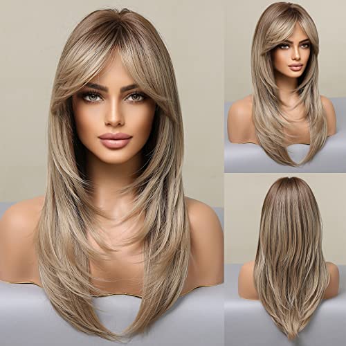Long Layered Ash Grey Blonde Wig Wig Store 