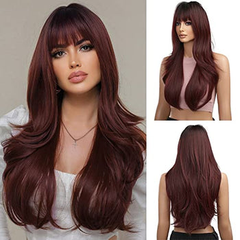 Long wig with Fringe Wig Store