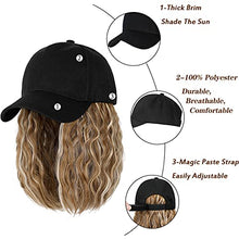 Load image into Gallery viewer, Baseball Cap Hair with 14 Inch Wavy Hair Wig Store
