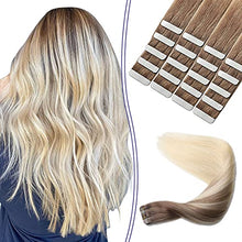 Load image into Gallery viewer, Human Hair Tape in Extensions Ombre Baylage Hair 14 Inch Tape in Extensions Wig Store
