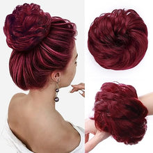 Load image into Gallery viewer, Synthetic Messy Bun Hair Piece for Women
