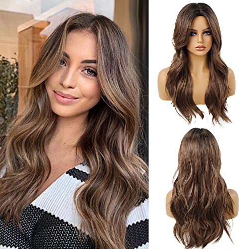 Layered Wavy Mixed Brown Wig Wig Store 