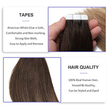 Load image into Gallery viewer, Human Hair Tape in Extensions Ombre Baylage Hair 14 Inch Tape in Extensions Wig Store
