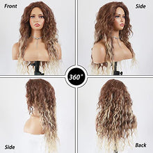 Load image into Gallery viewer, Curly blonde brown reverse ombre wig Wig Store 
