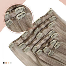 Load image into Gallery viewer, Human Hair Clip in Hair Extensions -7 Pcs set Wig Store
