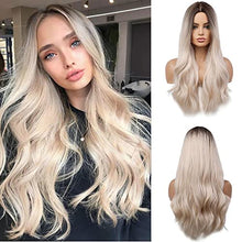 Load image into Gallery viewer, Long Blonde Wig Heat Resistant Fibre 24&quot; Wig Store
