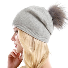 Load image into Gallery viewer, Cashmere Knit Wool Beanie Wig Store
