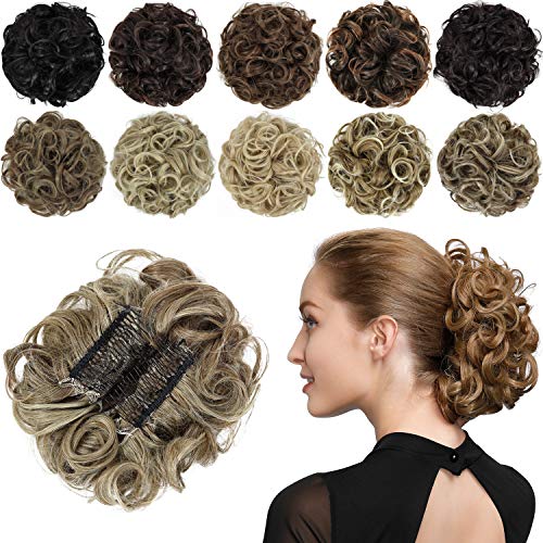 Classic Curly Chignon Hairpiece Bun Wig Store