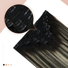 Load image into Gallery viewer, Human Hair Clip in Hair Extensions -7 Pcs set Wig Store
