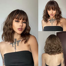 Load image into Gallery viewer, Light Brown Medium Length Wig, Wig Store 
