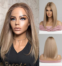 Load image into Gallery viewer, Sandy Blonde Bob Cut Lace Wig Wig Store
