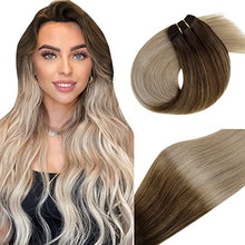 Load image into Gallery viewer, Ombre Human Hair Clip in Hair Extensions
