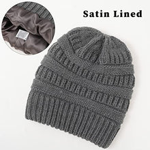 Load image into Gallery viewer, Satin lined Knit Beanie Hat Wig Store 
