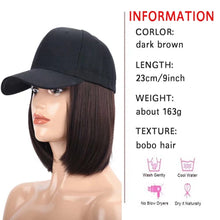 Load image into Gallery viewer, Hat Hair Extension Baseball Cap
