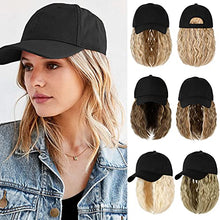 Load image into Gallery viewer, Baseball Cap Hair with 14 Inch Wavy Hair Wig Store
