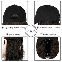 Load image into Gallery viewer, Baseball Cap Hair with 14 Inch Wavy Hair Wig Store
