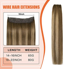 Load image into Gallery viewer, 22 Inch Ombre Human Hair Wire Halo Hair Extension Wig Store
