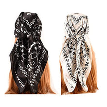 Load image into Gallery viewer, Large Satin Square Head Scarf - 2PCS
