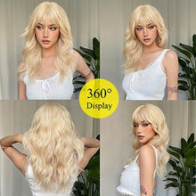 Load image into Gallery viewer, Wavy Heat Resistant Dark Blonde Wig
