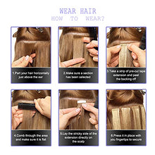 Load image into Gallery viewer, Human Hair Tape in Extensions Ombre Baylage Hair 14 Inch Tape in Extensions Wig Store
