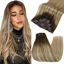 Load image into Gallery viewer, Human Hair Clip in Hair Extensions -7 Pcs set Wig Store
