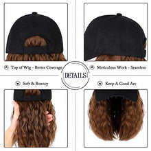 Load image into Gallery viewer, Baseball Cap Hair with 14 Inch Wavy Hair Wig Store
