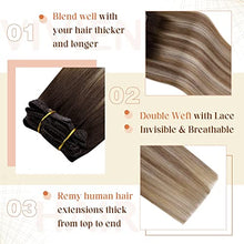 Load image into Gallery viewer, Ombre Human Hair Clip in Hair Extensions
