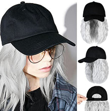 Load image into Gallery viewer, Baseball Cap Hair with 14 Inch Wavy Hair Wig Store
