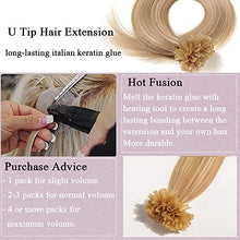 Load image into Gallery viewer, Keratin Fushion Bonded U Tip Human Hair Extensions - 100 Strands/Pack 50g Wig Store
