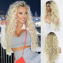 Load image into Gallery viewer, Curly blonde brown reverse ombre wig Wig Store 
